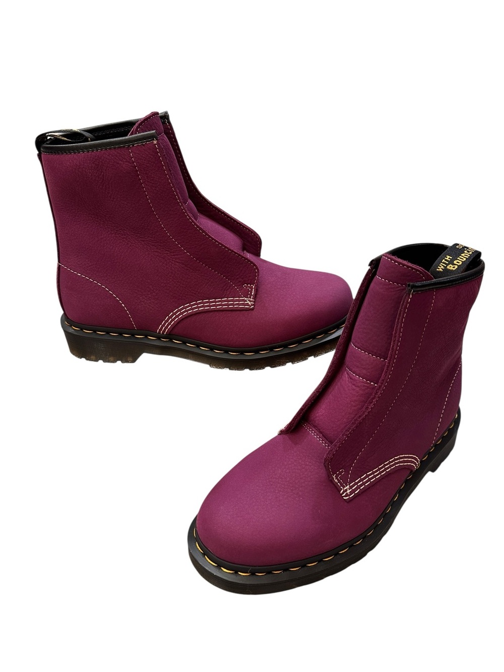 Dr. Martens 1460 Laceless Nubuck Slip-On Boot in
Purple Women’s size 10 Men’s 9